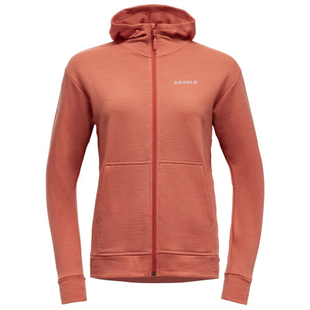 Hanorac femei Devold Everyday Zip Hoodie Wmn portocaliu/ CORAL