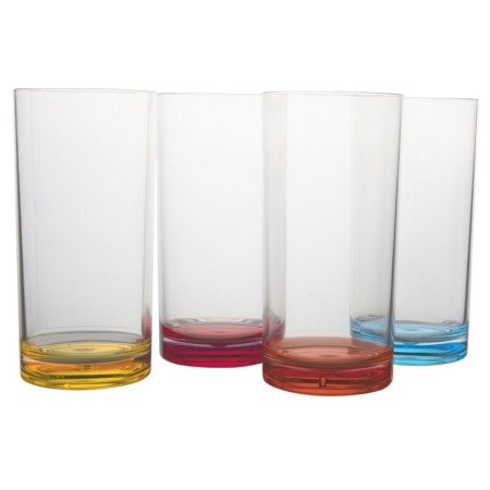 Set pahare Gimex Longdrink Rainbow 4 pcs