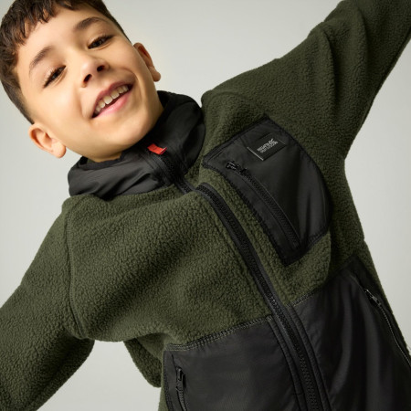 Hanorac copii Regatta Munro Hybrid Jacket DarkKhak/Blk