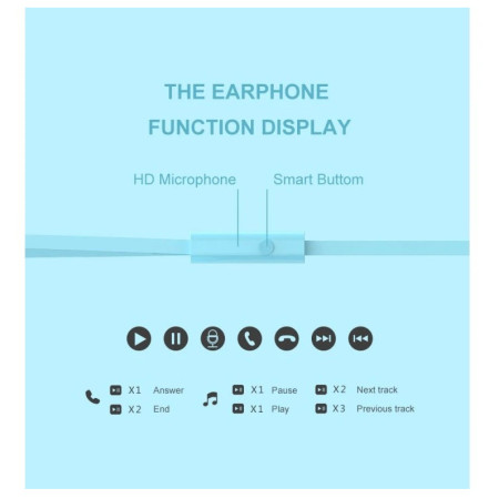 Căști Swissten EARBUDS RAINBOW YS-D2