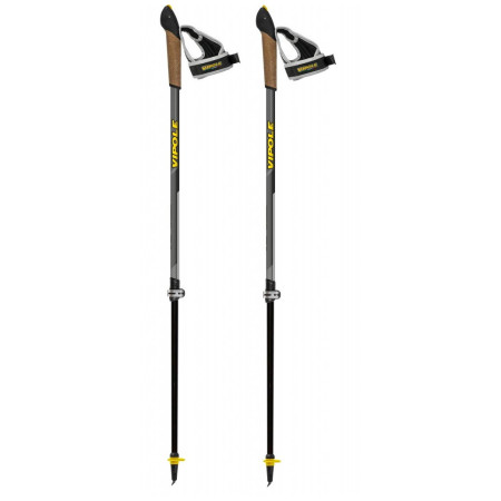 Bețe Nordic Walking Vipole Instructor Vario Ql Dark DTX maro gri