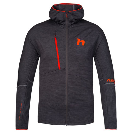 Hanorac bărbați Hannah Niro Hoody negru anthracite mel