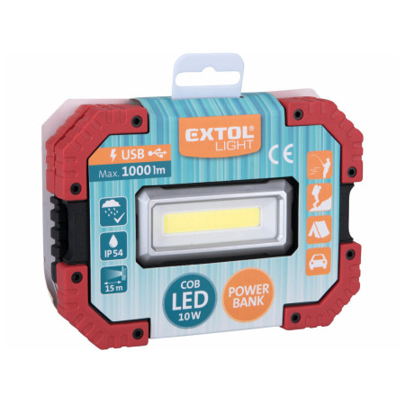 Lumină Extol reflektor LED s powerbankou