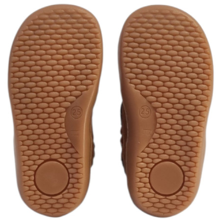 Încălțăminte barefoot pentru copii beBare 3555TY Tan