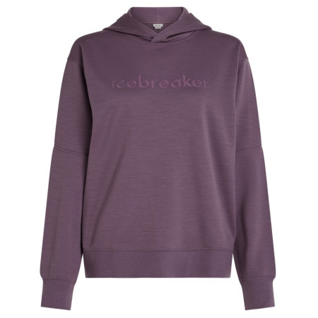 Hanorac funcțional de damă Icebreaker W Mer 360 RealFleece Elemental LS Hood violet Grey Plum