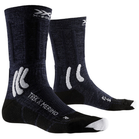 Șosete X-Socks Trek X Merino albastru închis MIDNIGHT BLUE/ARCTIC WHITE