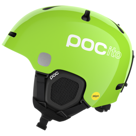 Cască de schi copii POC POCito Fornix MIPS verde deschis Fluorescent Yellow/Green