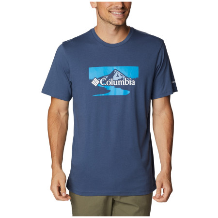 Tricou bărbați Columbia Path Lake™ Graphic Tee II albastru Dk Mountain, Peak 2 River Graphic