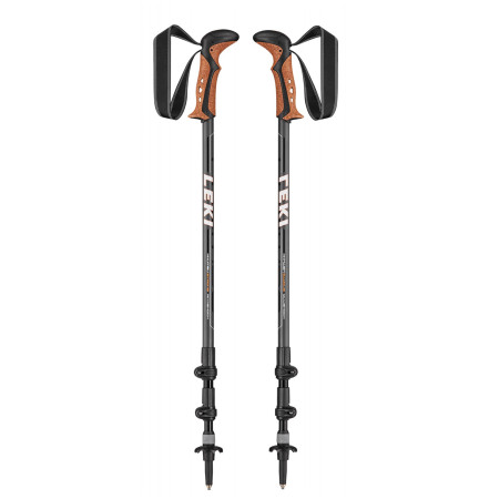 Bețe de trekking Leki Khumbu Antishock gri/portocaliu DarkanthraciteWhiteOrange