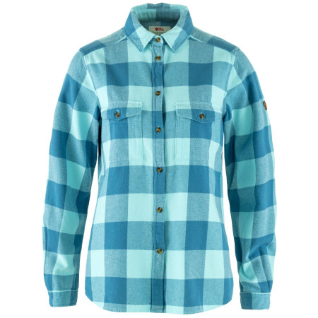Cămașă femei Fjällräven Övik Heavy Flannel Shirt W albastru Dawn Blue-Breeze Blue