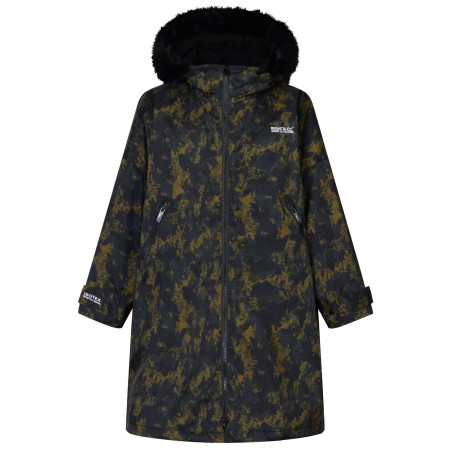 Geacă impermeabilă pentru copii Regatta Junior Waterproof Changing Robe Pro Bark Green khaki BrkGrnDistsd