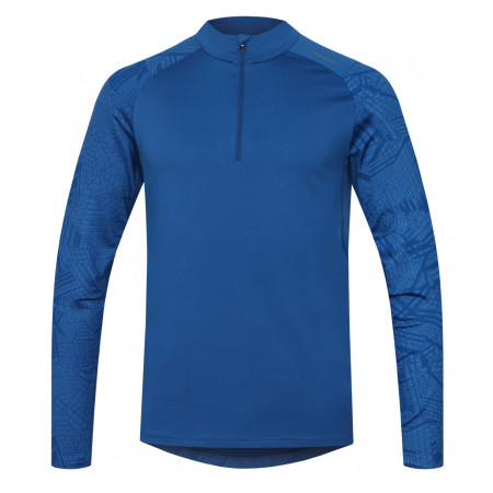 Tricou funcțional bărbați Husky Winter Triko Dl Zip - M albastru