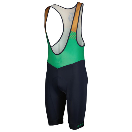 Pantaloni scurți de ciclism bărbați Scott Bib Shorts M's RC Team ++ albastru/verde dark blue/amazon green