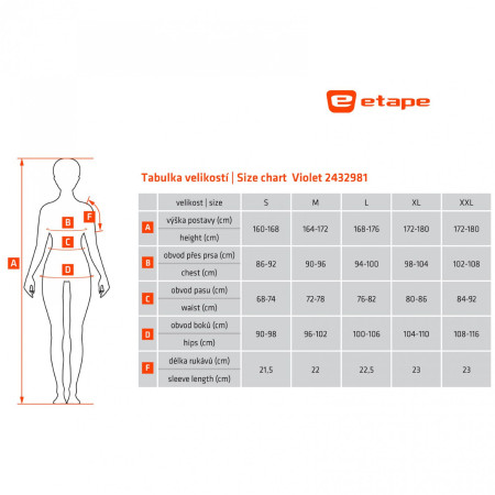 Tricou de ciclism femei Etape Violet