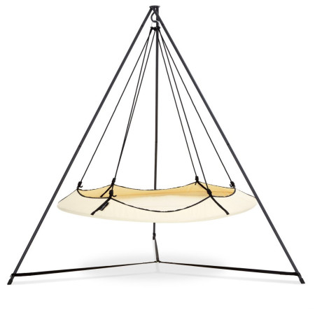 Balansoar suspendat Hamaka.eu Hangout Pod SET negru/bej