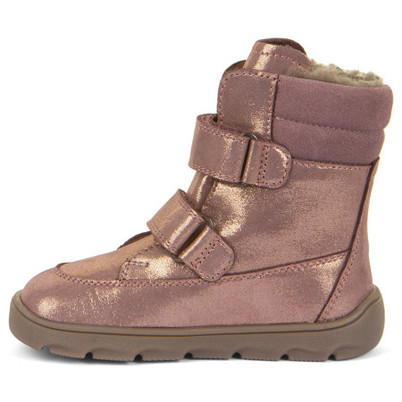 Încălțăminte de iarnă copii Frodo Barefoot Zeru Tex Winter Pink/Gold