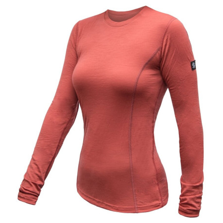 Tricou funcțional pentru femei cu mânecă lungă Sensor Merino Active portocaliu/ terracotta