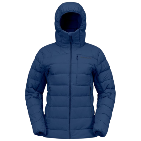 Geacă de puf femei Norrona femund down700 Zip Hood albastru închis Indigo Night