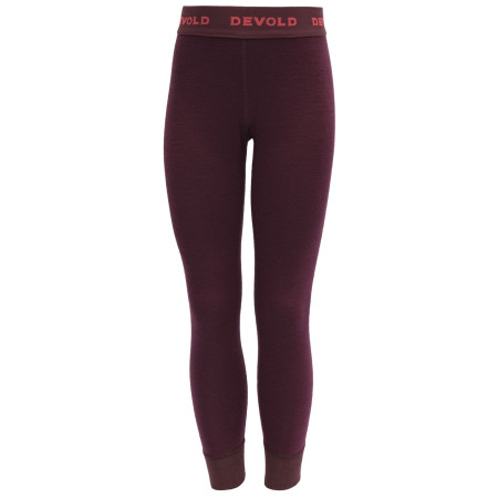 Indispensabili funcționali copii Devold Duo Active Merino Longs Kid vișiniu