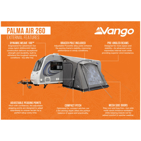 Cort pentru rulotă Vango Palma Air 260