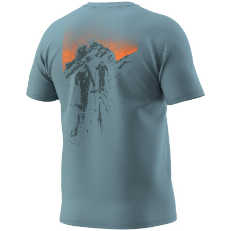 Tricou bărbați Dynafit Back Graphic Co T-Shirt M albastru 3161 - smoke blue/APPROACH