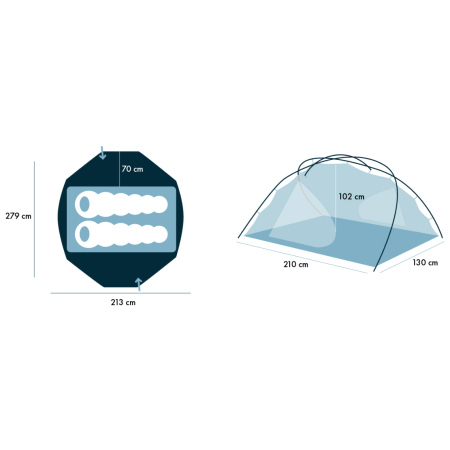 Cort ultra ușor Warg Alp 2