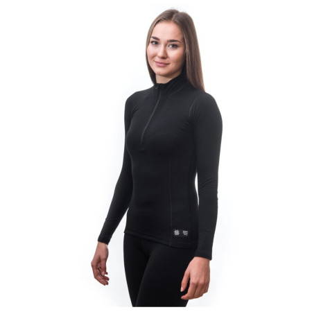 Tricou funcțional femei Sensor Merino DF cu fermoar