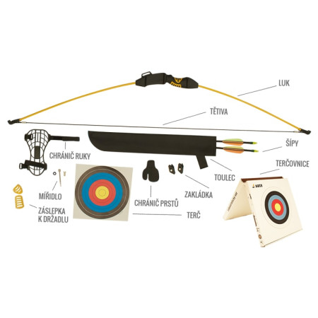 Set de tir cu arcul fără cutie ambalaj PE Yate Set de arc