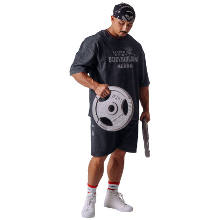 Tricou funcțional bărbați Nebbia NEBBIA x Olympia Heavyweight Cotton T-Shirt