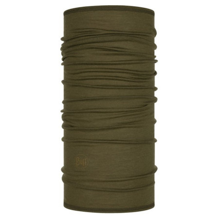 Fular multifuncțional Buff Merino Lightweight Neckwear verde SOLID BARK
