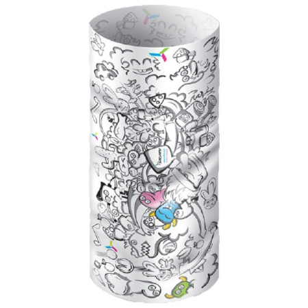 Fular multifunțional copii Silvini Motivo UA345 white alb