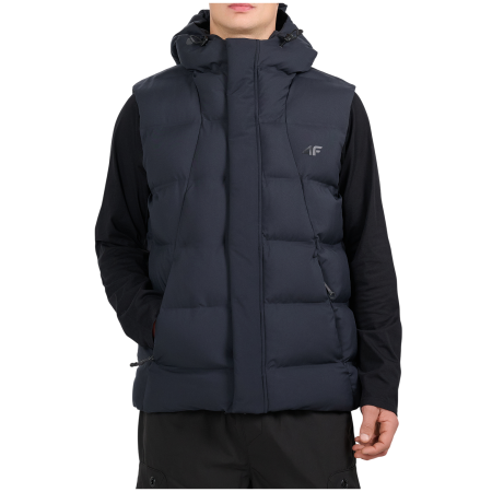 Vestă bărbați 4F Vest Jacket M379 negru Deep Black
