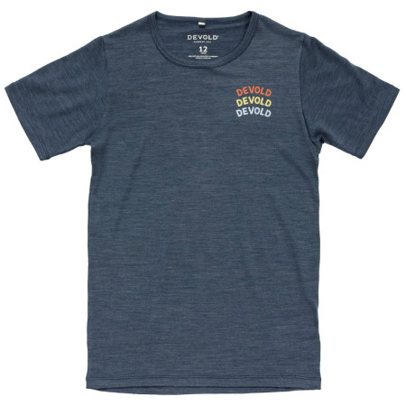 Tricou copii Devold Active "Devold Legacy" Tee Jr albastru închis NIGHT