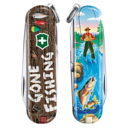Kapesní nůž Victorinox Classic LE Gone Fishing albastru