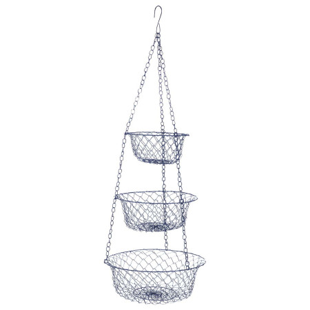 Organizator Bo-Camp Hanging baskets 3-level albastru metal blue