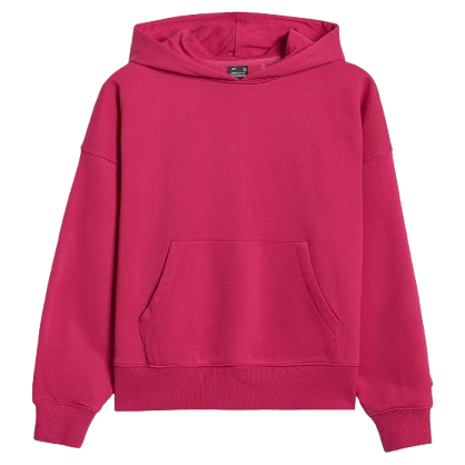 Hanorac femei 4F Sweatshirt F1887 roșu DARK PINK