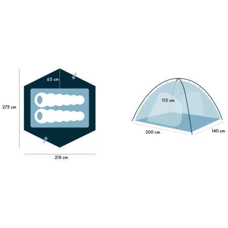 Cort ultra ușor Warg Litio 2