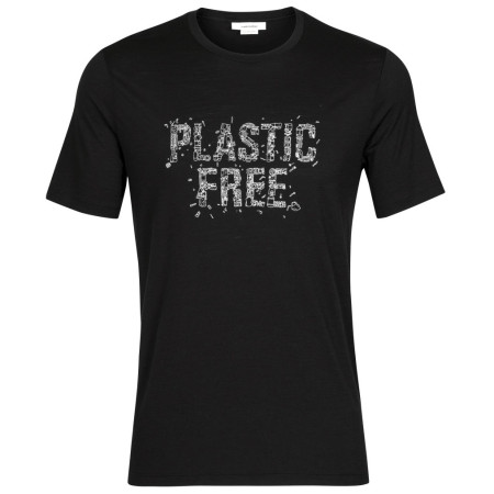 Tricou bărbați Icebreaker Tech Lite II SS Tee Plastic Free negru