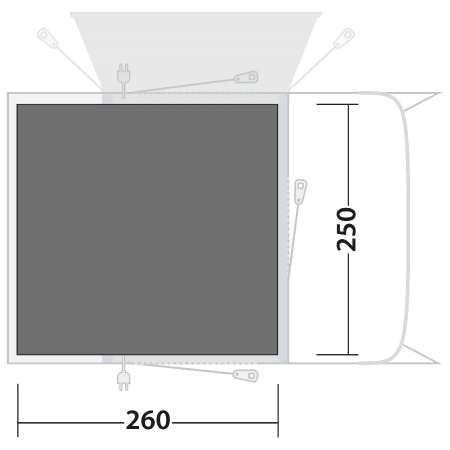 Folie sub cort Outwell Footprint Talladega Air