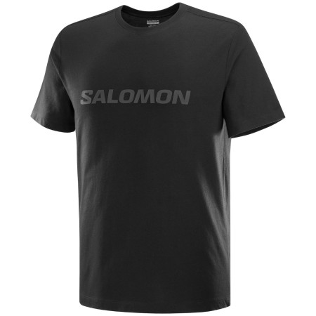 Tricou bărbați Salomon Logo SS TEE M negru Deep Black