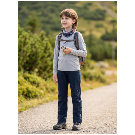 Pantaloni softshell copii Alpine Pro Zorto 2 Blue