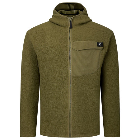 Hanorac bărbați Dare 2b Firn Hooded Borg Fleece verde MartiniOlive