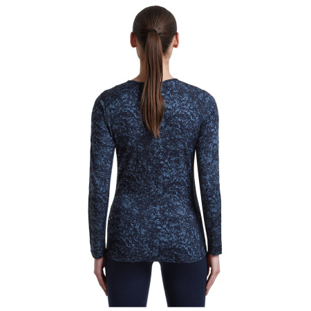 Tricou funcțional femei Icebreaker Women M 200 Oasis LS Crewe Moss BloomAOP