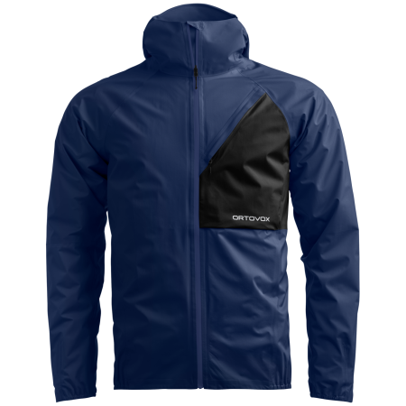 Geacă impermeabilă bărbați Ortovox Trace 2.5L Jacket M albastru / negru Blue Nunatak