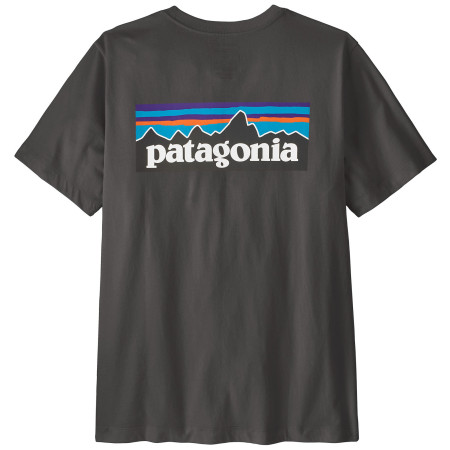 Tricou bărbați Patagonia P-6 Logo T-Shirt negru Ink Black