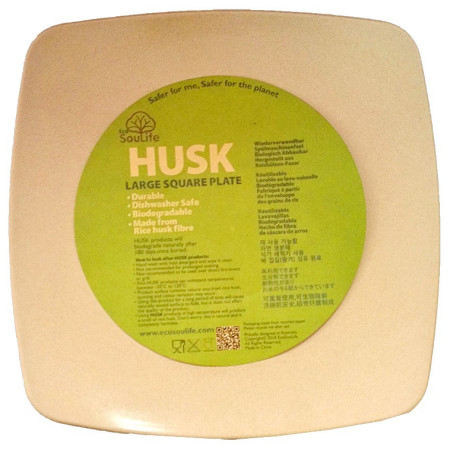 Farfurie EcoSouLife Square Plate large natural