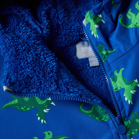 Geacă impermeabilă pentru copii Regatta Junior Changing Robe Olymp Blue Dino