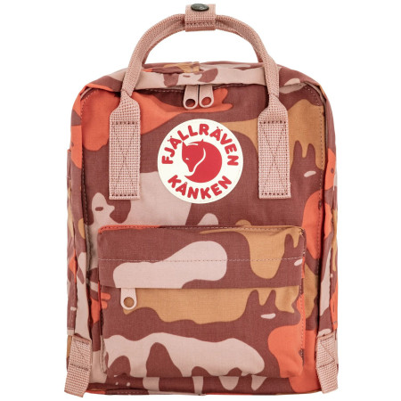 Rucsac urban Fjällräven Kånken Graphics Mini roz ChalkRose-Hidden Animals