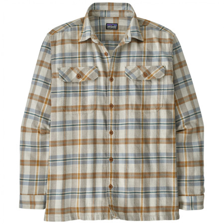 Cămașă bărbați Patagonia Fjord Flannel Shirt Midweight bej