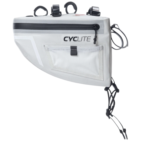 Geantă pentru ghidon Cyclite Handle Bar Aero Bag alb bílá